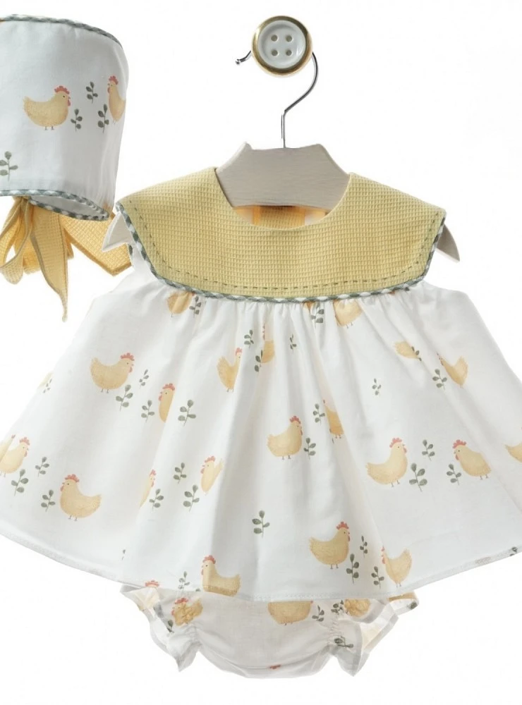 Jesusito set with hood and panties Anfora collection