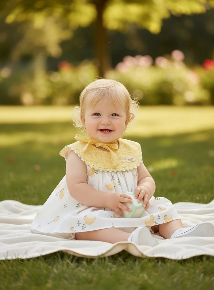 Jesusito set with hood and panties Anfora collection