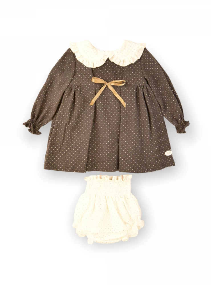 José Varon gold collection girl's outfit