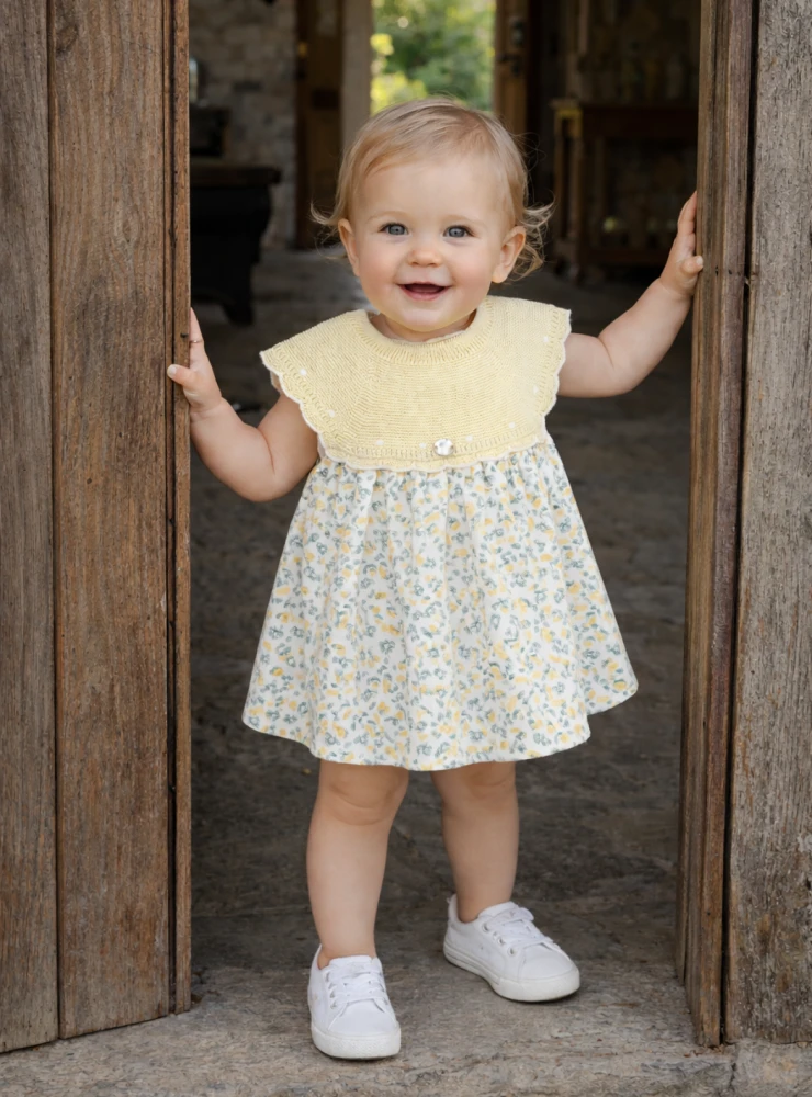 Knit and fabric dress from the Winnipeg collection