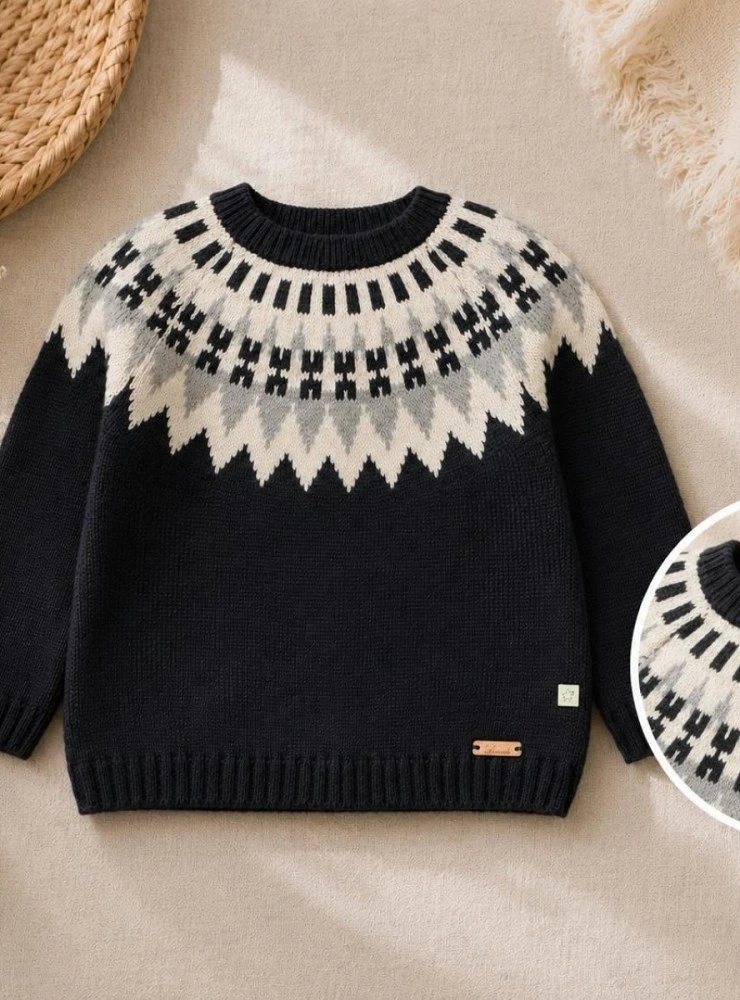 Knitted sweater for boys | Pesoz Collection