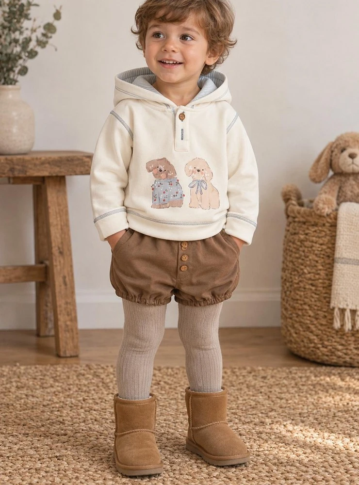 La Martinica Snoopy Collection Boys' Sweatshirt and Bloomer Set