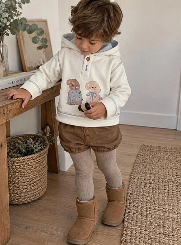 La Martinica Snoopy Collection Boys' Sweatshirt and Bloomer Set