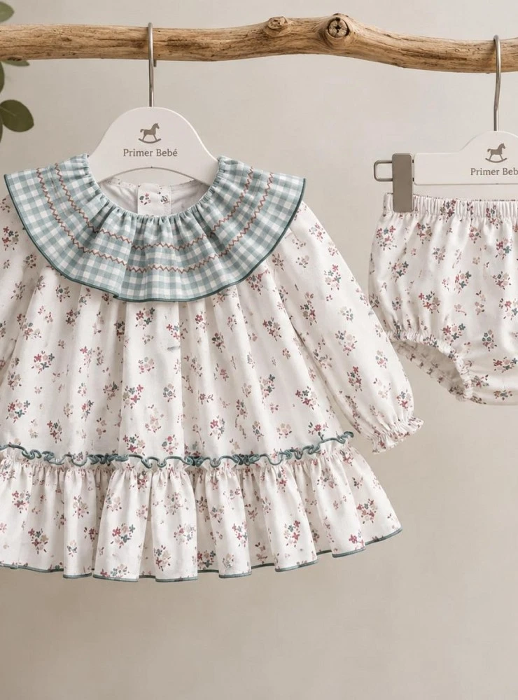 La Peppa "Aire" Collection dress and matching bloomers set