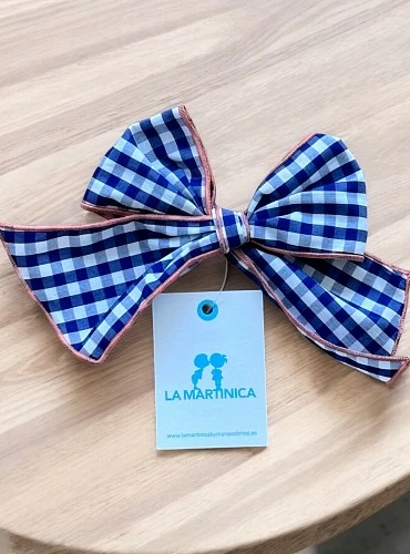 Lazo vichy azulón colección Pigs de La Martinica