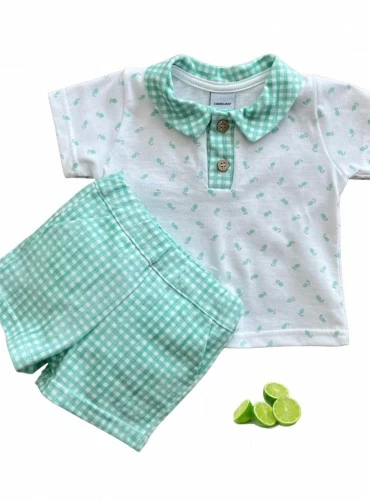 Lemons collection t-shirt and pants set