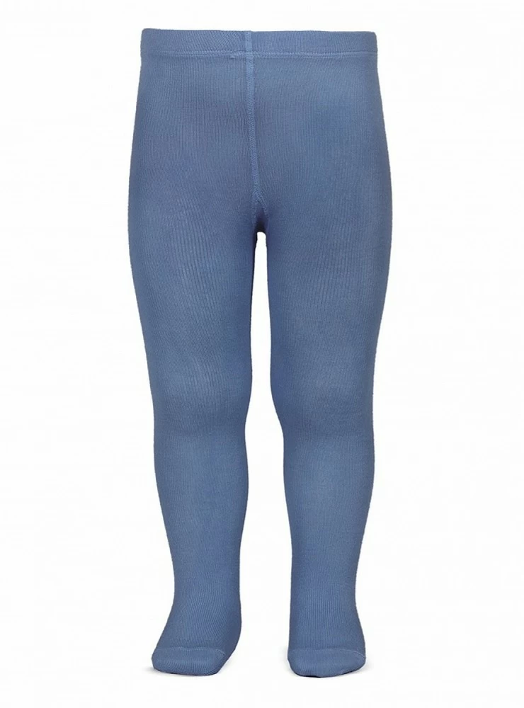 Leotardo de punto liso marca Cóndor. Color 449 azul francia