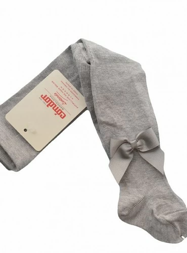 Leotardo Marca Condór liso con lazo Gogre. Color 221 aluminio