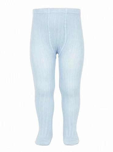 Leotardos Marca Condor. Canale finito. Color 410 azul bebé