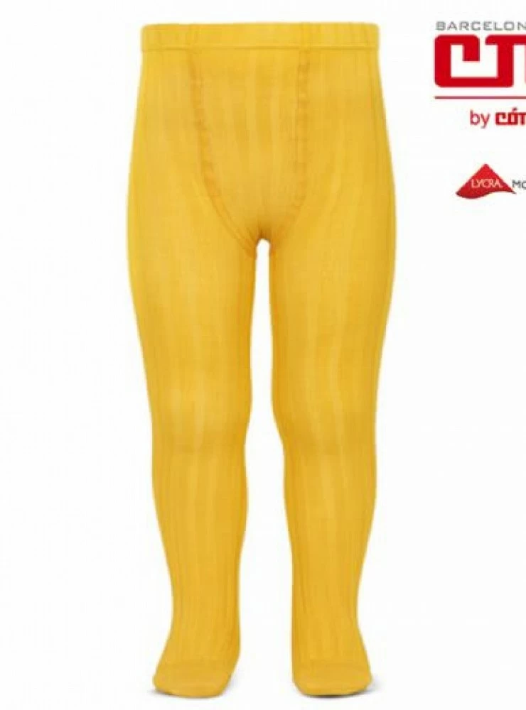 Leotardos Marca Condor. Canale finito. Color 630 amarillo