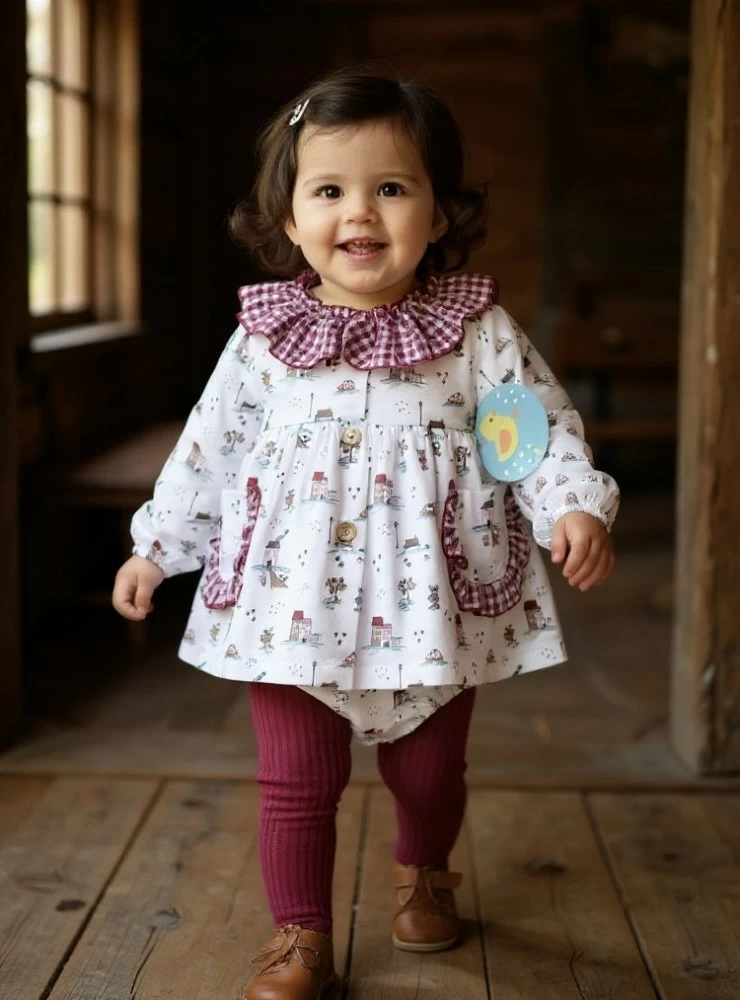 Little dress and panties from the Pio Pio City collection