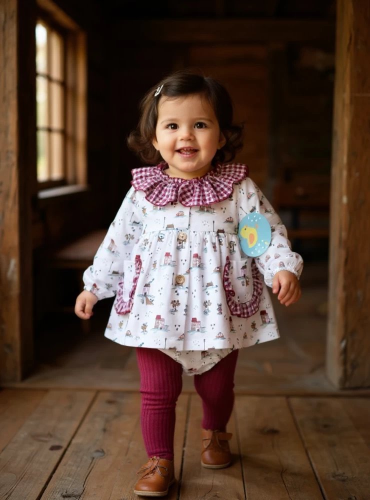 Little dress and panties from the Pio Pio City collection