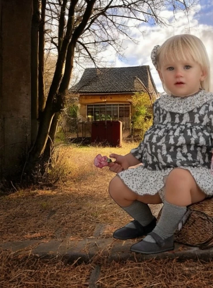Little dress with panties from the Dalmatian collection