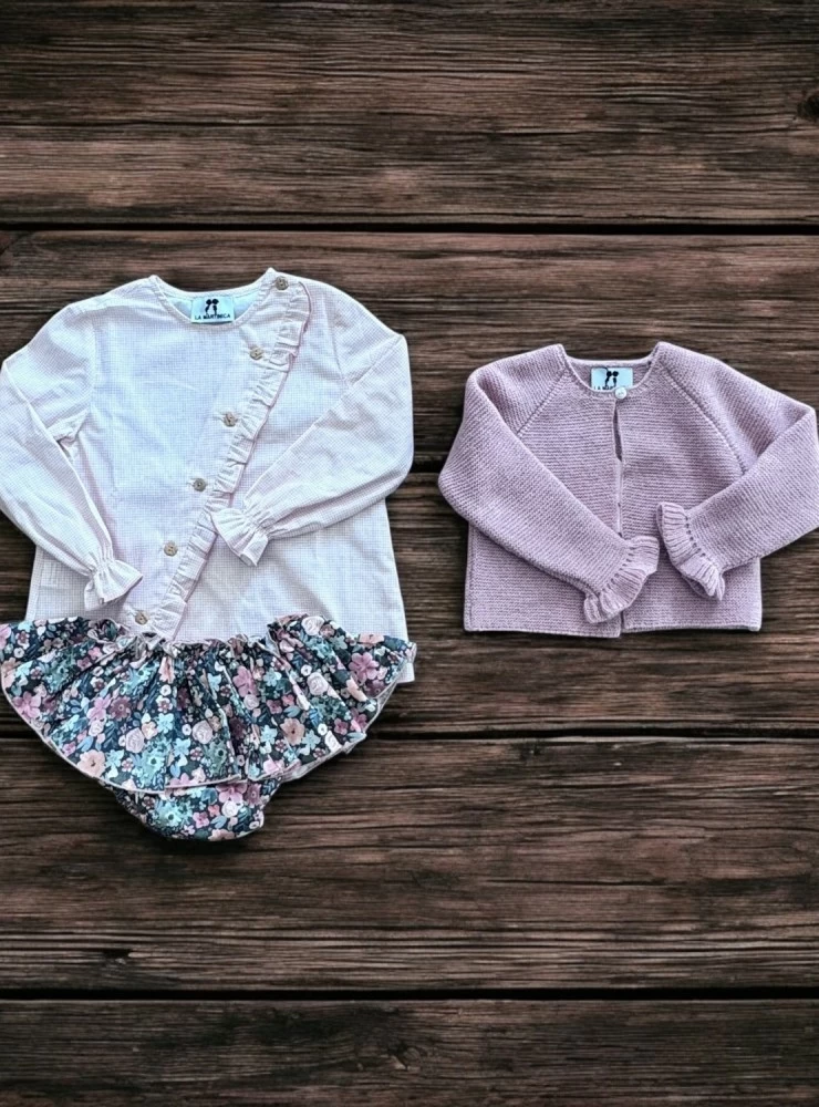 Little Piece of Me blouse, panty, and jacket set. From Martinique.