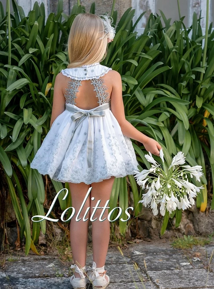 Lolittos set for girls three pieces. Special ceremony Guipure Collection