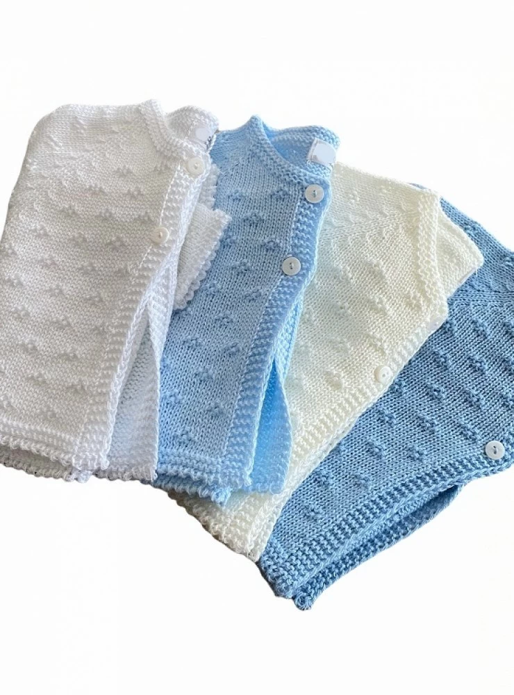 Long baby jacket, 4 colors.