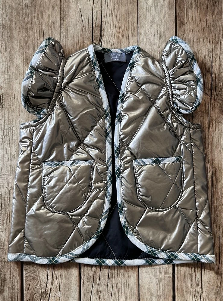 Metallic vest from the Olimpia collection by Mon Petit Bonbon