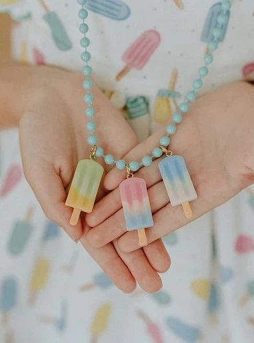 Mon Petit Bonbon ice cream family necklace