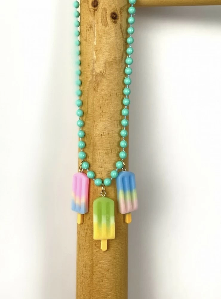 Mon Petit Bonbon ice cream family necklace