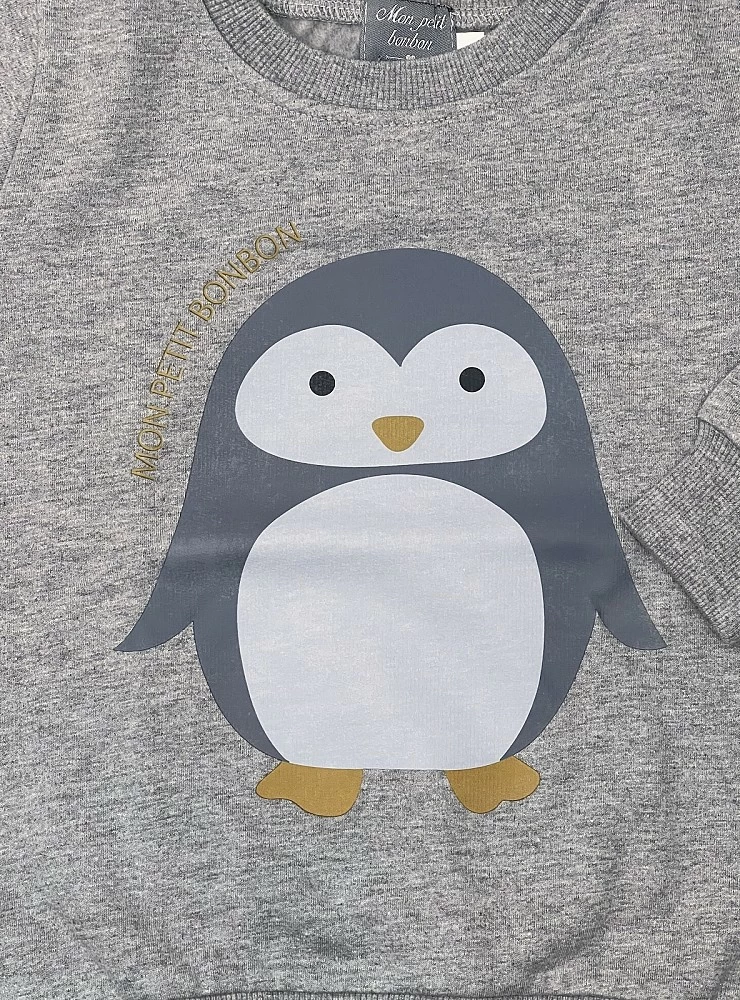 Mon Petit Bonbon Penguin Collection Boy's Sweatshirt