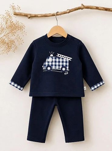 Navy blue tracksuit for boys, Firefighters collection