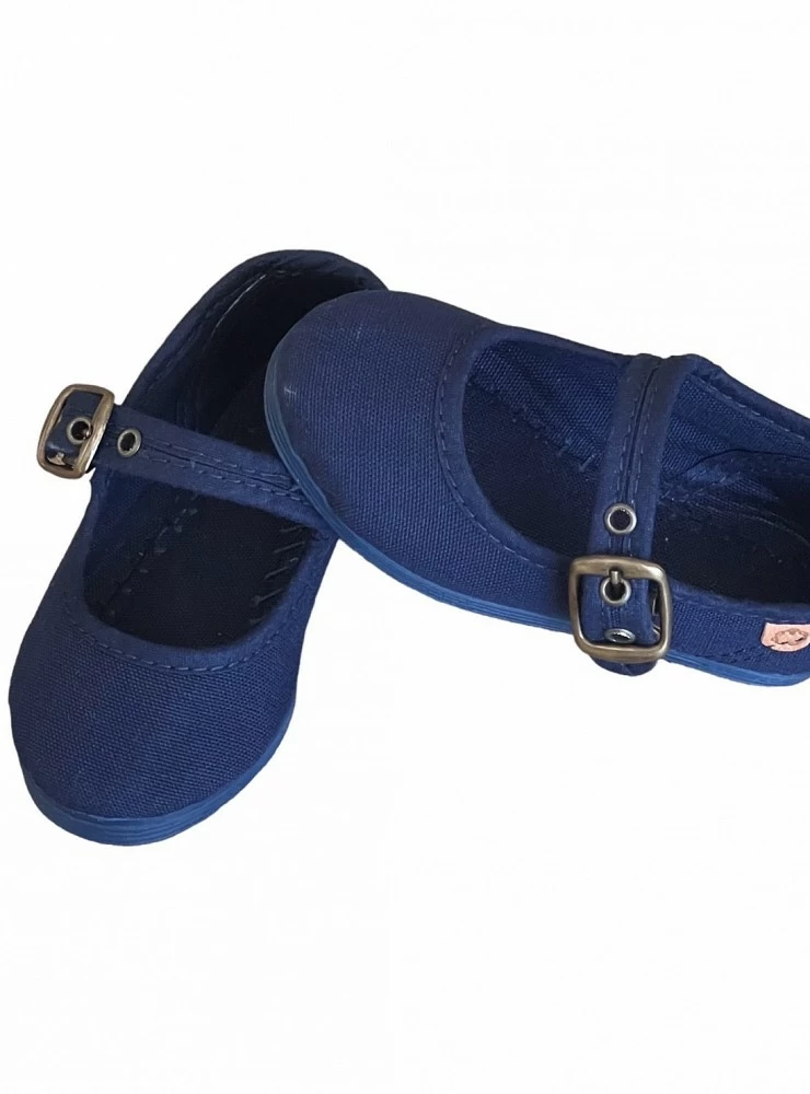 Navy Canvas Mary Jane