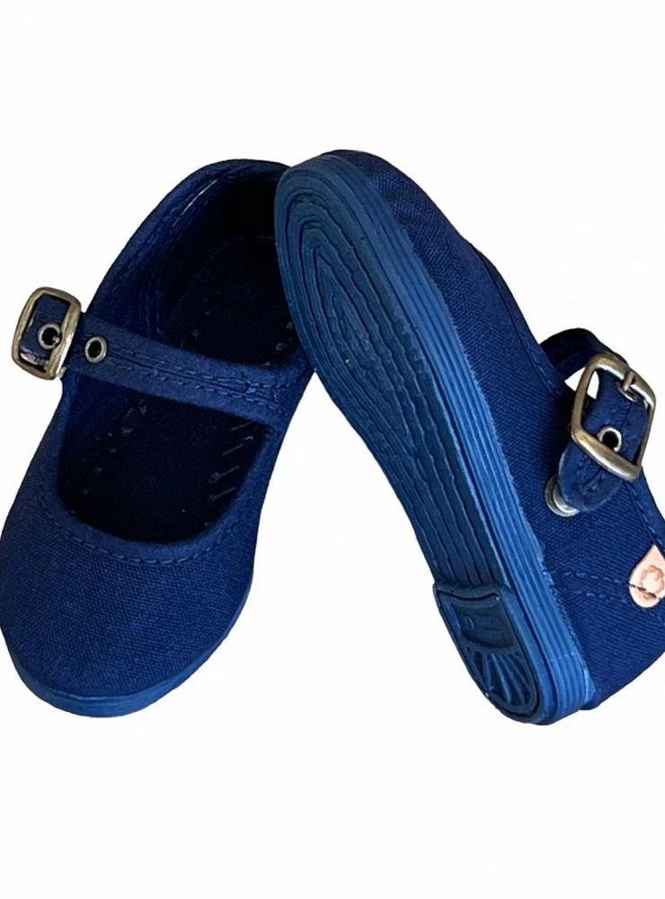 Navy Canvas Mary Jane