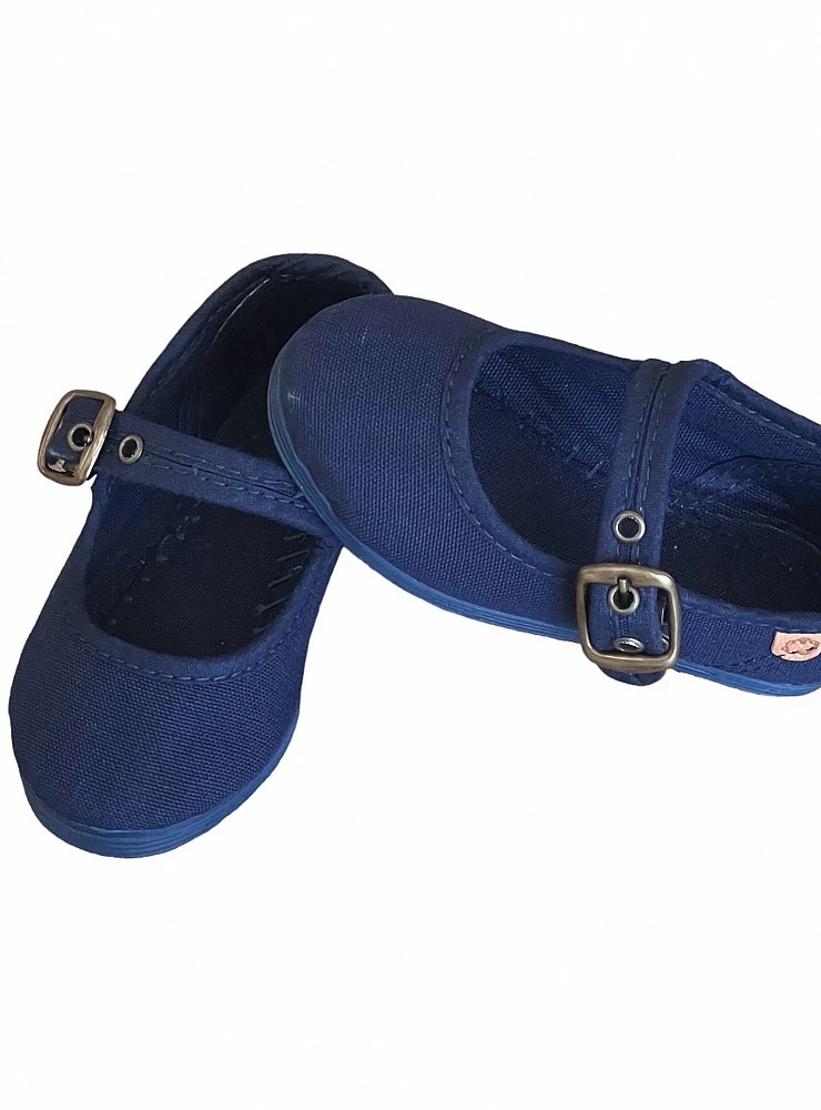 Navy Canvas Mary Jane