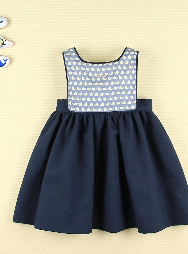 Navy piqué dress from the Holidays at Sea collection