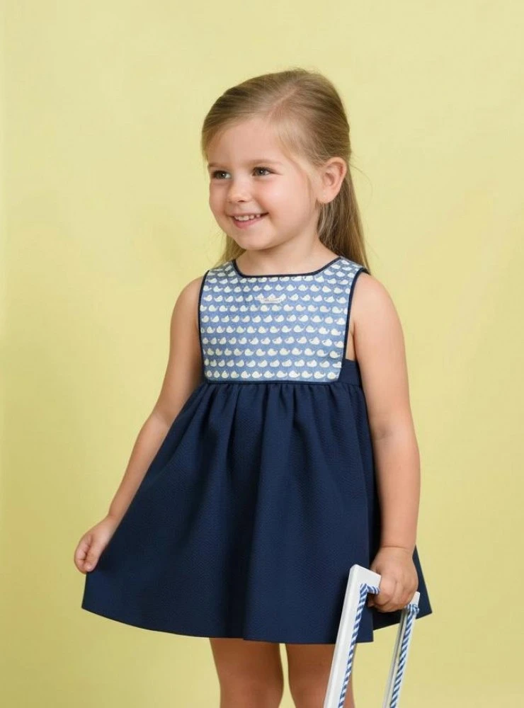 Navy piqué dress from the Holidays at Sea collection