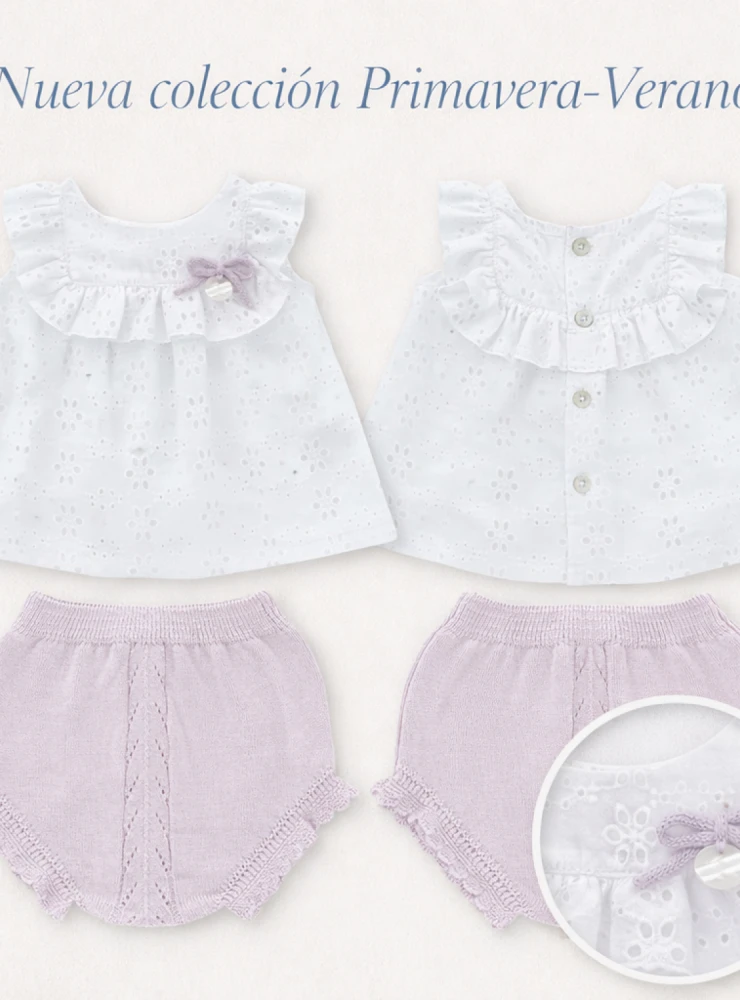 Niagara Collection Knit Blouse and Panties Set