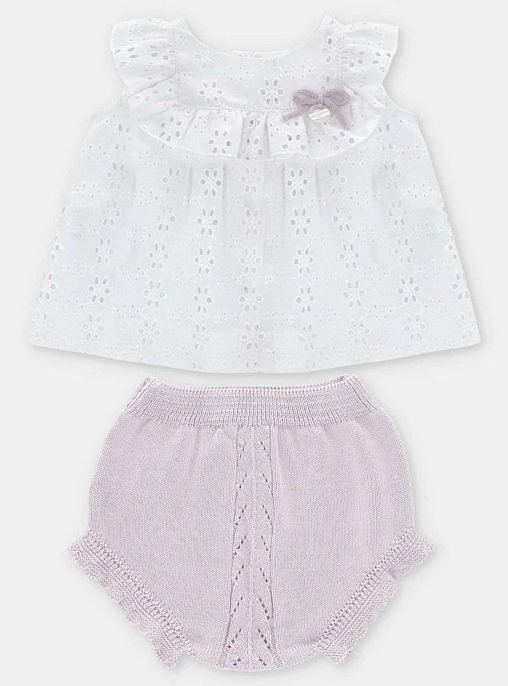 Niagara Collection Knit Blouse and Panties Set