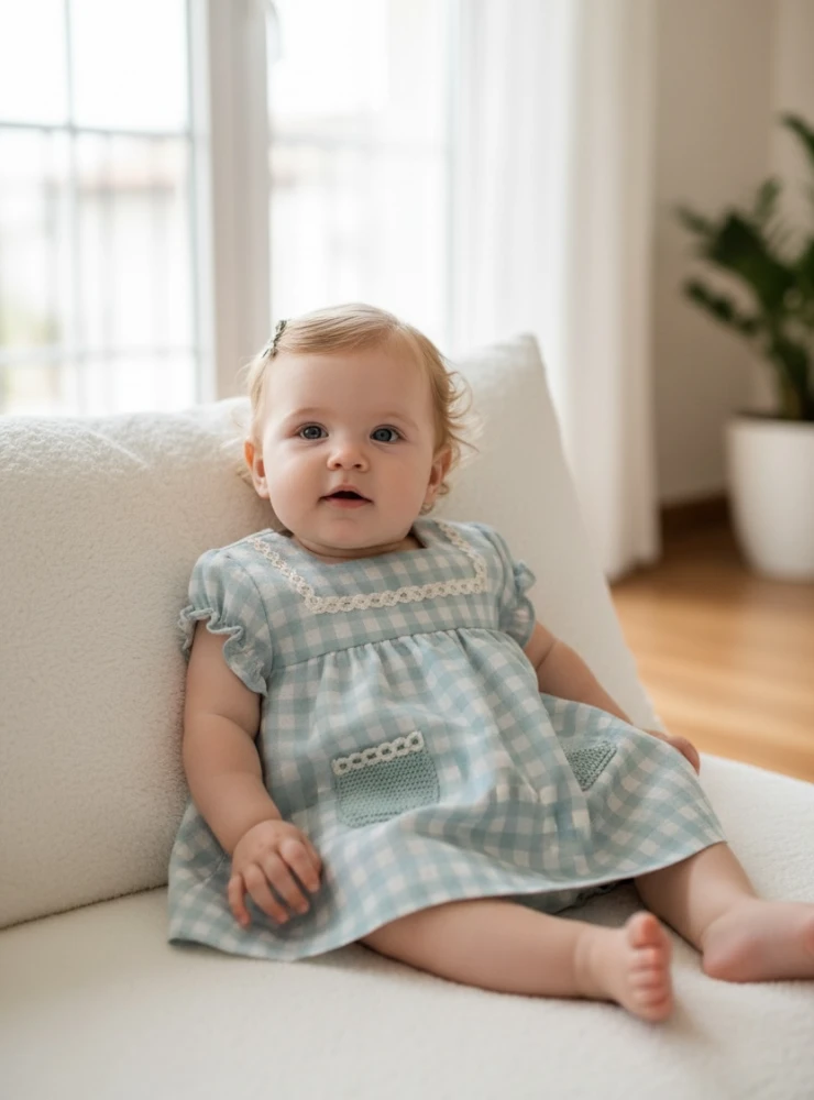 Nika collection baby dress and panties set