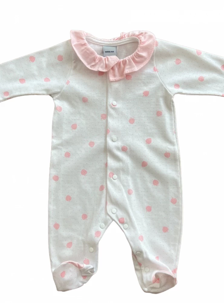 Onesie romper with ruffles Strawberry collection