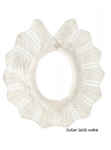 Openwork condor knit collar