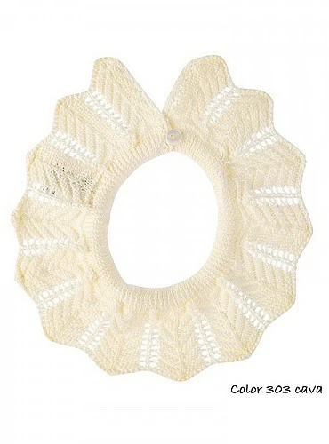 Openwork condor knit collar