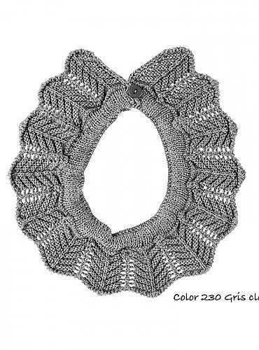 Openwork condor knit collar