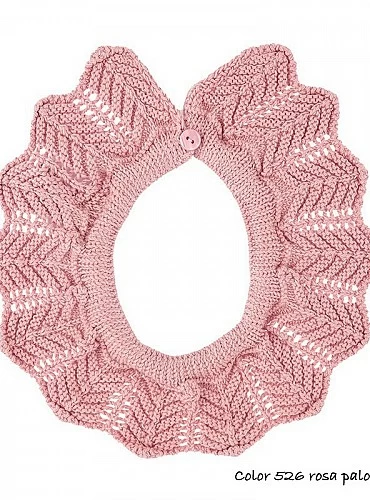 Openwork condor knit collar
