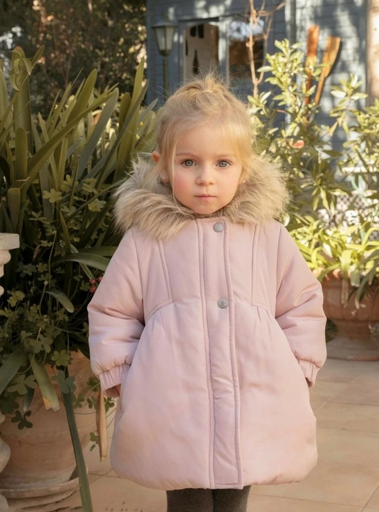 Pale pink coat for girls. Novelty