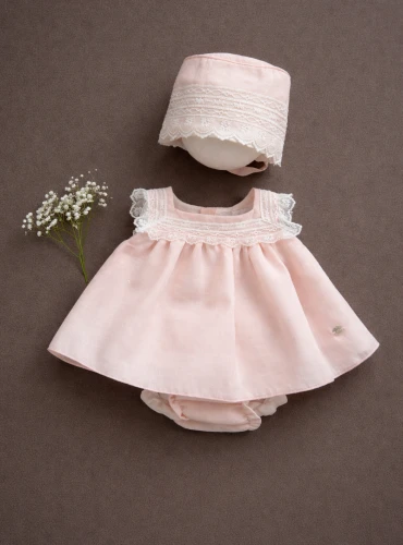 Pale pink three-piece set for girls from the Galgary collection