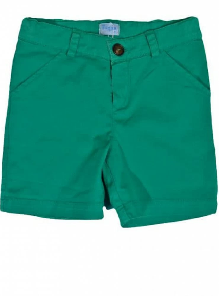 Pantalon basico corto verde de Foque. P-V