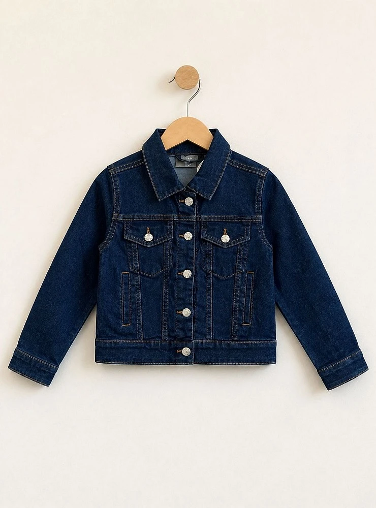 Paris denim jacket for girls
