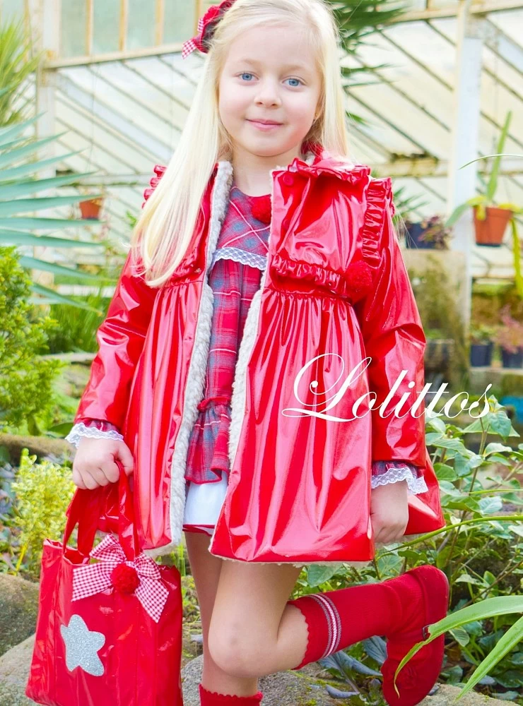 Patent Leather Coat Nadal Collection in two colors by Lolittos