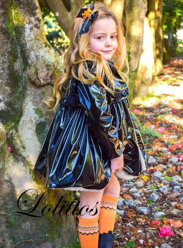 Patent Leather Coat Nadal Collection in two colors by Lolittos