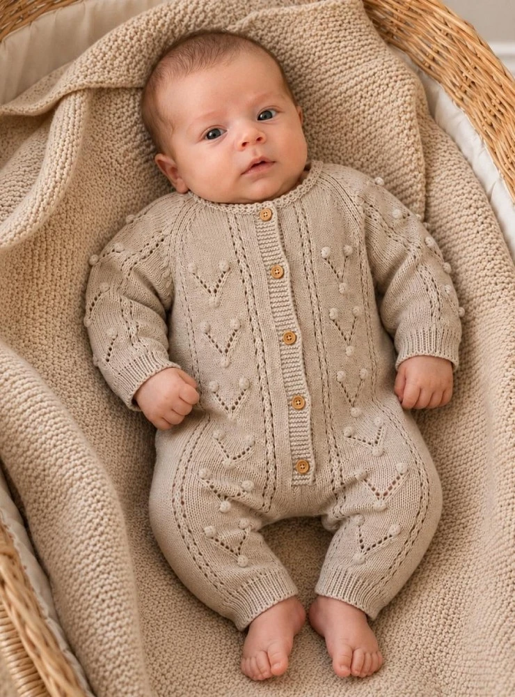 Pelele de punto unisex para bebé