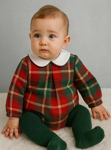 Pelele para niño colección Tartán