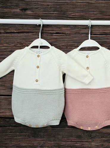 Pelele unisex bicolor en dos colores