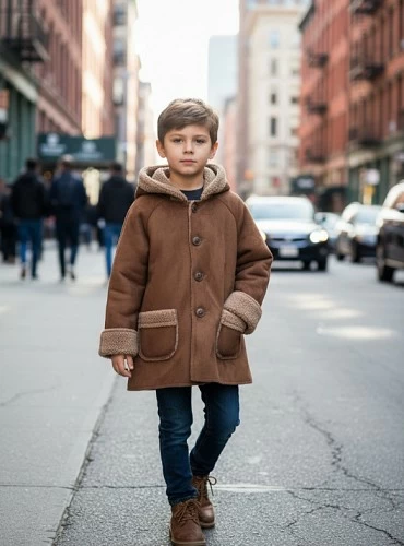 Pelliza para niño en ante de la Martinica