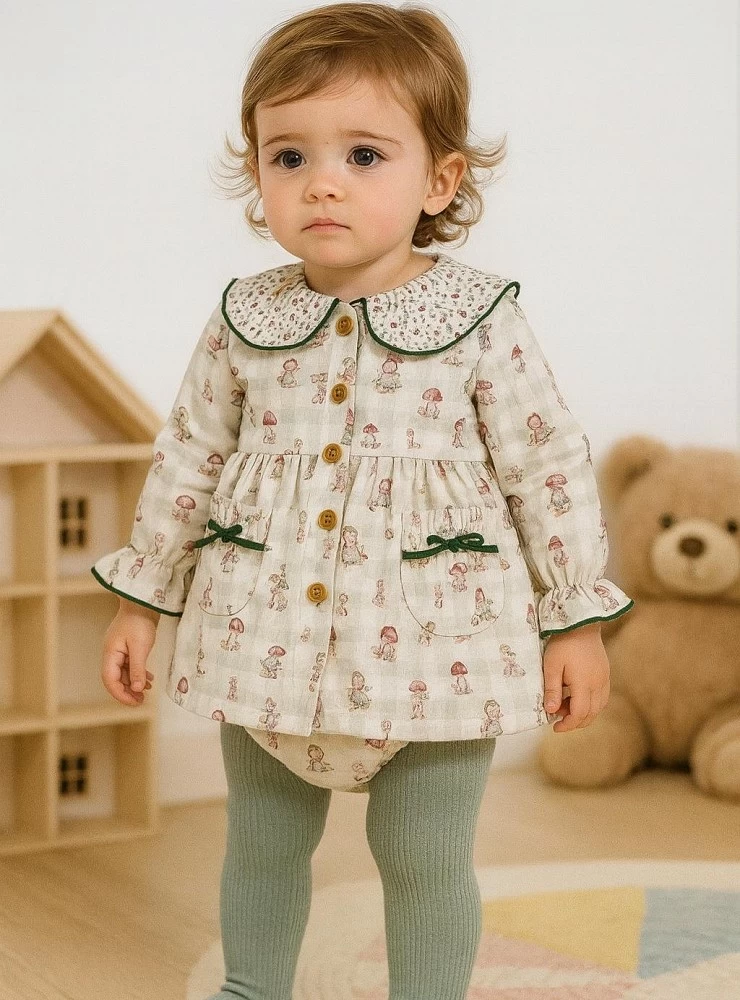 Peppa Pig baby girl dress and pants set, Duende collection