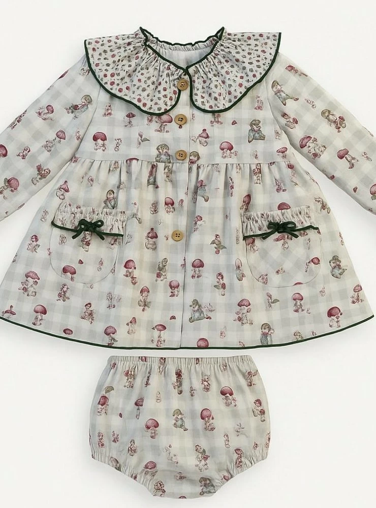 Peppa Pig baby girl dress and pants set, Duende collection
